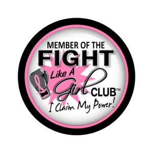 Fight Like A Girl Club Round Badge