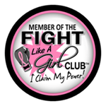 Fight Like A Girl Club Round Badge Small
